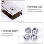 15 pièces de support fixe en alliage de zinc brillant, pince de fixation pour verre cylindrique 12mm, cylindrique 12mm