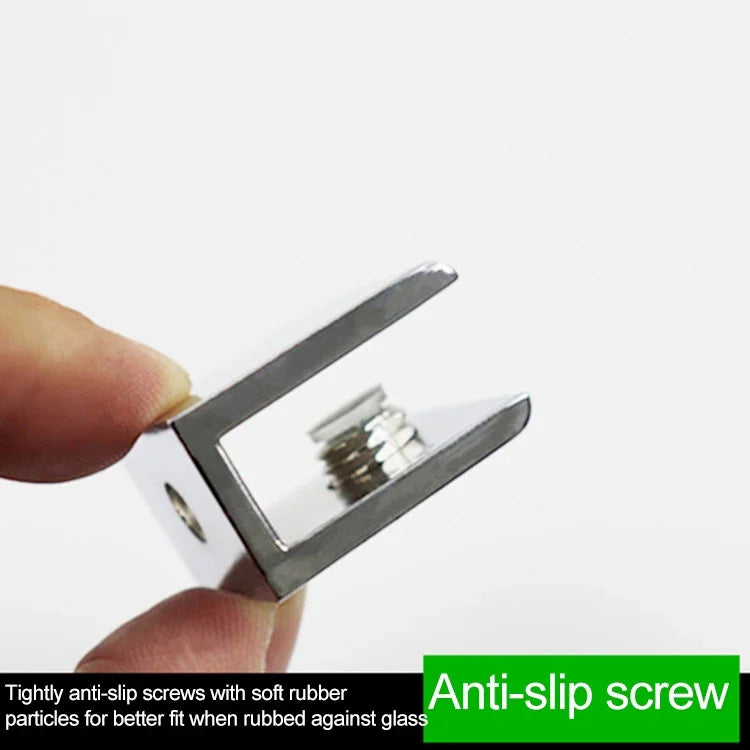 15 pièces de support fixe en alliage de zinc brillant, pince de fixation pour verre cylindrique 12mm, cylindrique 12mm