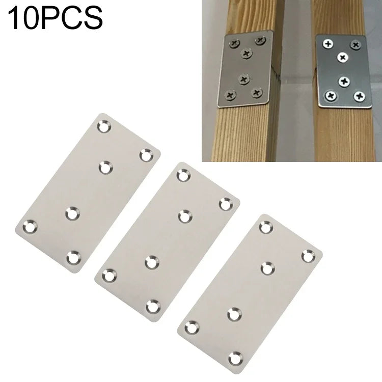 10 PCS Code de connexion en acier inoxydable, pièce de connexion droite, Numéro : 13, 13