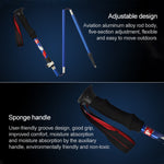 5 Node Portable Foldable Aluminium Alloy Alpenstocks Trekking Poles, Folding Length : 28.5CM, Folding Length : 28.5CM (Blue), Folding Length : 28.5CM (Red), Folding Length : 28.5CM (Black), Folding Length : 28.5CM (Green)