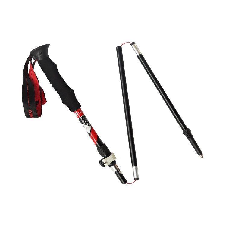 5 Node Portable Foldable Aluminium Alloy Alpenstocks Trekking Poles, Folding Length : 35CM, Folding Length : 35CM (Black), Folding Length : 35CM (Green), Folding Length : 35CM (Blue), Folding Length : 35CM (Red)