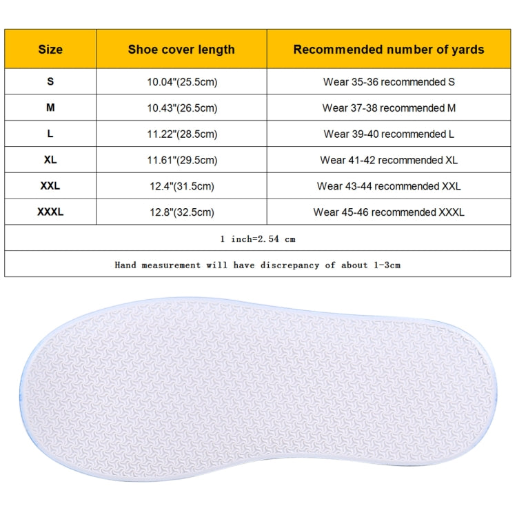 Couvre-chaussures mode PVC antidérapant étanche semelle épaisse Taille : S, Taille : S