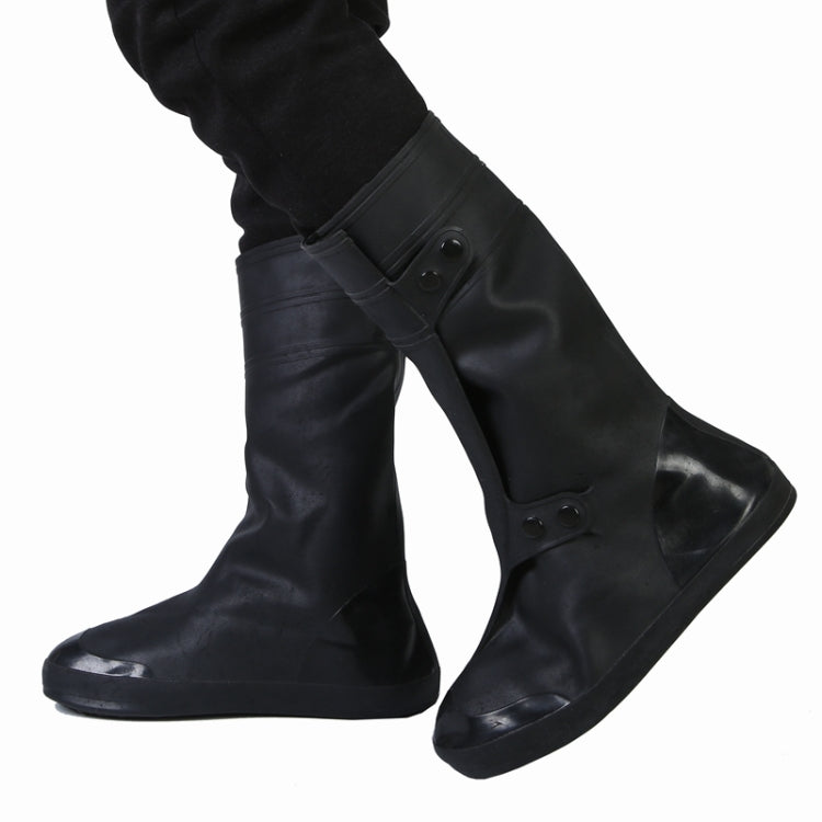 Couvre-chaussures adulte haut tube imperméable à la pluie et à la neige Taille : XL, Taille : XL