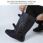 Couvre-chaussures adulte haut tube imperméable à la pluie et à la neige Taille : XL, Taille : XL