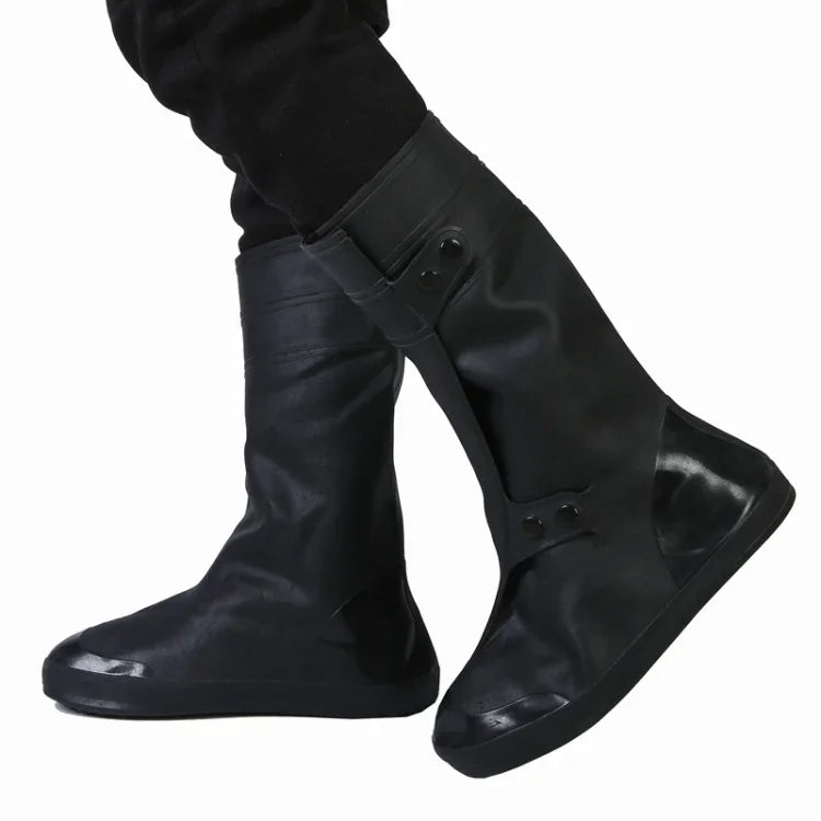 Couvre-chaussures adulte haut tube imperméable à la pluie et à la neige Taille : XXL, Taille : XXL