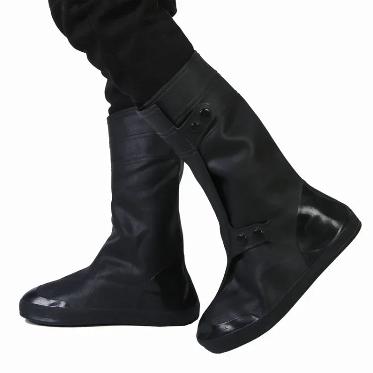 Couvre-chaussures adulte haut tube imperméable à la pluie et à la neige Taille : XXL, Taille : XXL