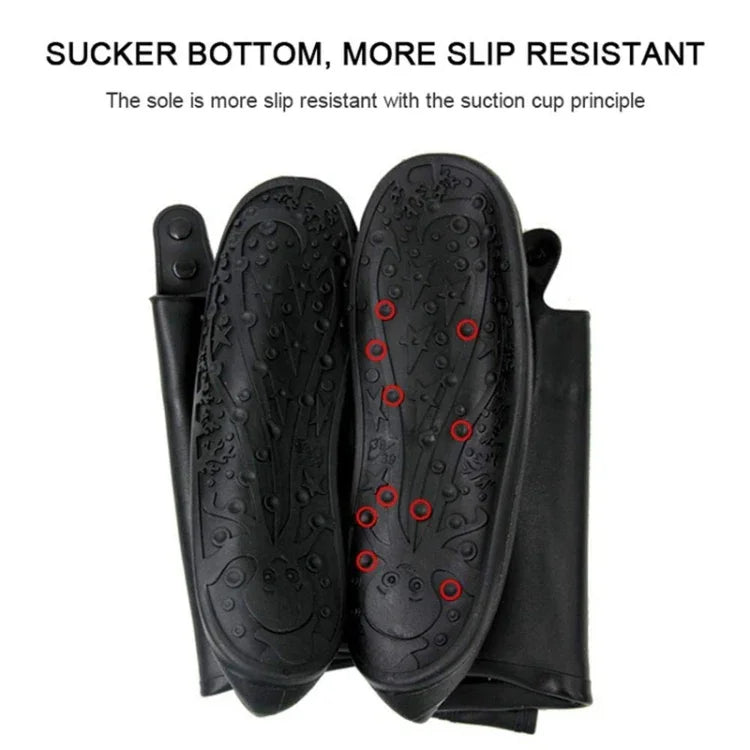 Couvre-chaussures adulte haut tube imperméable à la pluie et à la neige Taille : XXL, Taille : XXL