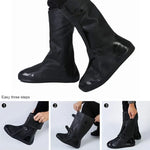 Couvre-chaussures adulte haut tube imperméable à la pluie et à la neige Taille : XXL, Taille : XXL