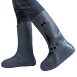 Couvre-chaussures adulte haut tube imperméable à la pluie et à la neige Taille : XXL, Taille : XXL