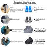 Couvre-chaussures mode intégré PVC imperméable antidérapant avec semelles épaissies Taille : 38-39, Taille : 38-39