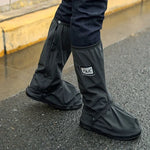 Chaussures de pluie épaissies haut tube imperméables à la pluie et à la neige pour extérieur Taille : L, Taille : L