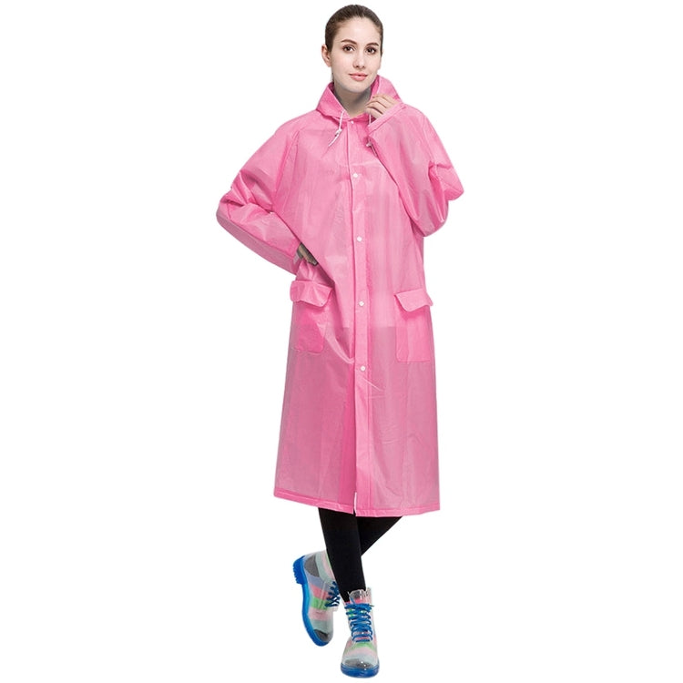 Imperméable transparent givré léger en EVA mode adulte avec grande capuche et poche Taille : M, Taille : M