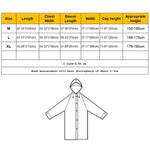 Imperméable transparent givré léger en EVA mode adulte avec grande capuche et poche Taille : M, Taille : M