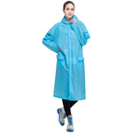 Imperméable transparent givré léger en EVA mode adulte avec grande capuche et poche Taille : M, Taille : M
