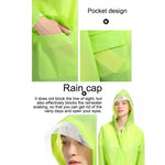 Imperméable transparent givré léger en EVA mode adulte avec grande capuche et poche Taille : L