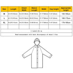 Imperméable transparent givré léger en EVA pour adulte à la mode avec grande capuche et poche Taille : XL, Taille : XL