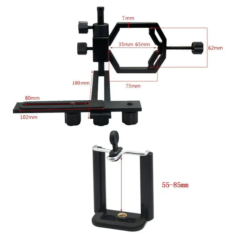 Support de photographie pour télescope Datyson 5P0010L, Standard + 2 supports téléphone, Standard + 2 supports téléphone