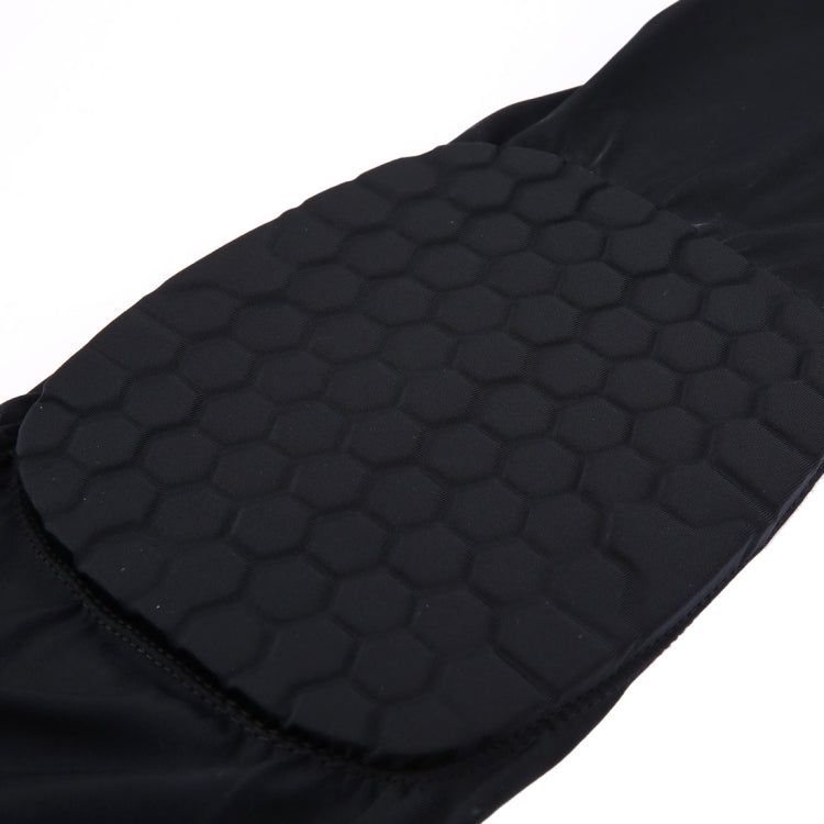 1 PC Support de genou élastique en Lycra résistant aux chocs en forme de ruche, version longue, taille : XL, XL