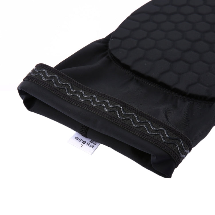 1 PC Support de genou élastique en Lycra résistant aux chocs en forme de ruche, version longue, taille : XL, XL