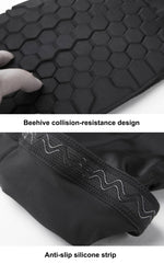 1 PC Support de genou élastique en Lycra résistant aux chocs en forme de ruche, version longue, taille : XL, XL