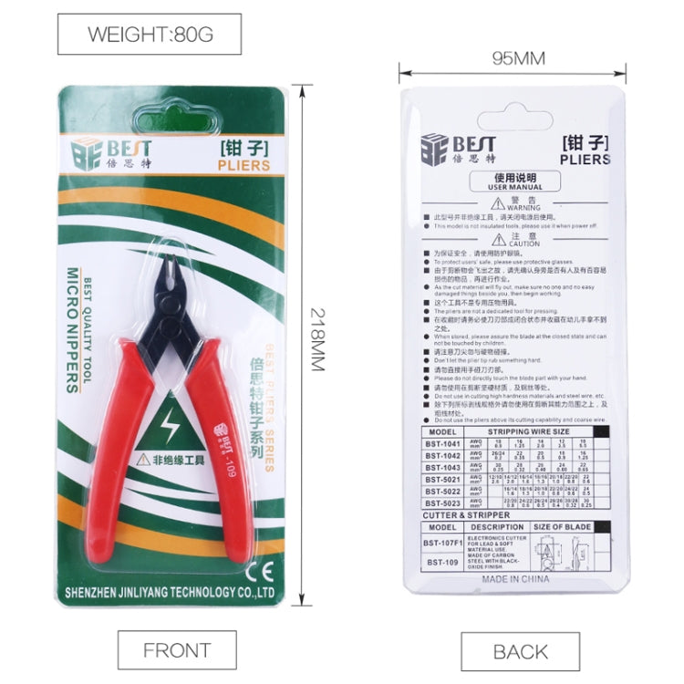 Coupe-câble diagonal en plastique BEST 109, BEST 109