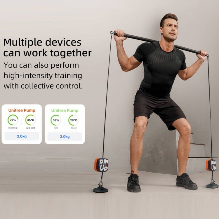 Pompe portable Unitree Pump pour gym à domicile, machine à câble à résistance réglable 4,4-44 lbs, Pompe (bleu foncé), Pompe (bleu orange), Pompe (blanc), Pompe (rose)