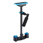 Stabilisateur portable en fibre de carbone PULUZ 38,5-61cm pour appareils photo numériques reflex et caméscopes, plage de charge : 0,5-3 kg, P60T Bleu, P60T Rouge