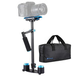 Stabilisateur portable en fibre de carbone PULUZ 38,5-61cm pour appareils photo numériques reflex et caméscopes, plage de charge : 0,5-3 kg, P60T Bleu, P60T Rouge