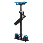 Stabilisateur portable en fibre de carbone PULUZ 38,5-61cm pour appareils photo numériques reflex et caméscopes, plage de charge : 0,5-3 kg, P60T Bleu, P60T Rouge