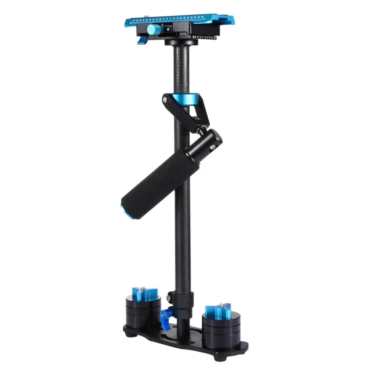 Stabilisateur portable en fibre de carbone PULUZ 38,5-61cm pour appareils photo numériques reflex et caméscopes, plage de charge : 0,5-3 kg, P60T Bleu, P60T Rouge
