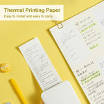 10 rouleaux de papier thermique pour caisse enregistreuse 57 x 25 mm, papier d'impression pour reçus