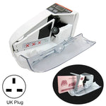 V30 Mini Compteur de billets portable multi-devises, prise britannique, prise britannique