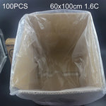 100 PCS Sacs d'Emballage en Plastique PE Anti-poussière et Anti-humidité 1.6C, Taille : 60cm x 100cm, 60cm x 100cm