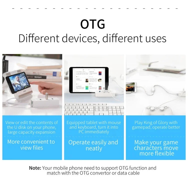 ORICO W5P-U3-30 HUB de bureau USB 3.0 4 ports avec câble Micro USB 30cm alimentation, W5P-U3-30 Noir