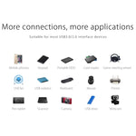 ORICO W5P-U3-30 HUB de bureau USB 3.0 4 ports avec câble Micro USB 30cm alimentation, W5P-U3-30 Noir