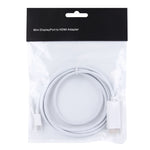 Câble adaptateur Mini DisplayPort mâle vers HDMI mâle 1,8m