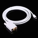 Câble adaptateur Mini DisplayPort mâle vers VGA mâle 1,8m