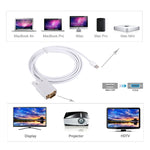 Câble adaptateur Mini DisplayPort mâle vers VGA mâle 1,8m