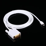 Câble adaptateur Mini DisplayPort mâle vers DVI mâle de 1,8 m