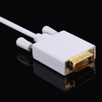 Câble adaptateur Mini DisplayPort mâle vers DVI mâle de 1,8 m
