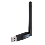 Adaptateur sans fil USB WiFi 2 en 1 Bluetooth 4.0 + 150 Mbps 2,4 GHz avec antenne externe 2D1
