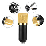 Microphone professionnel à condensateur FIFINE F-700 avec suspension antivibrations pour studio, radio et diffusion en direct, prise casque 3,5 mm, longueur de câble : 2,5 m