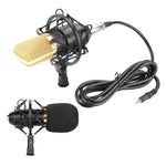 Microphone professionnel à condensateur FIFINE F-700 avec suspension antivibrations pour studio, radio et diffusion en direct, prise casque 3,5 mm, longueur de câble : 2,5 m