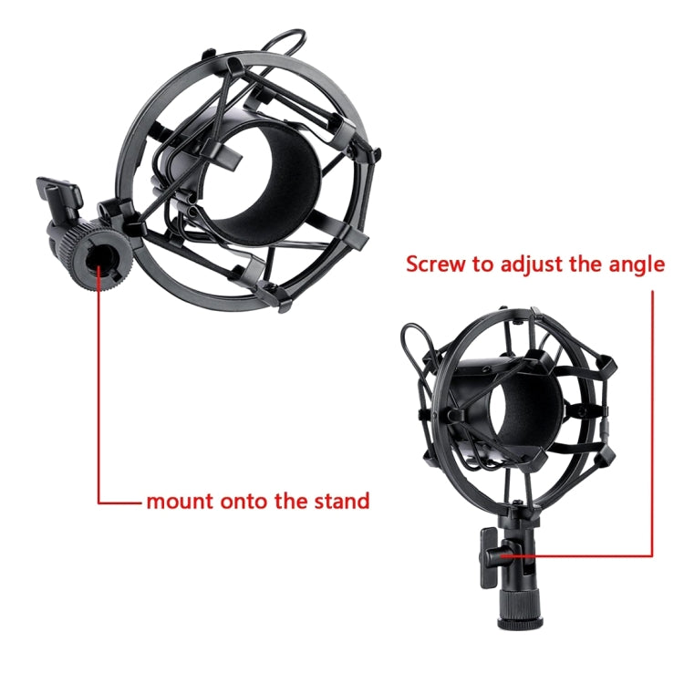 Microphone professionnel à condensateur FIFINE F-700 avec suspension antivibrations pour studio, radio et diffusion en direct, prise casque 3,5 mm, longueur de câble : 2,5 m