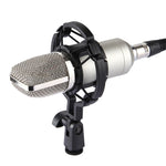 Microphone professionnel à condensateur FIFINE F-700 avec suspension antivibrations pour studio, radio et diffusion en direct, prise casque 3,5 mm, longueur de câble : 2,5 m