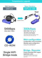 Répéteur WiFi Mini VONETS VAP11G-300 300Mbps, meilleur partenaire pour appareil IP / caméra IP / imprimante IP / XBOX / PS3 / IPTV / Skybox, VAP11G-300