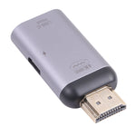 Adaptateur 2 en 1 HDMI mâle 4K 60Hz vers USB-C / Type-C charge + USB-C / Type-C femelle, HDMI