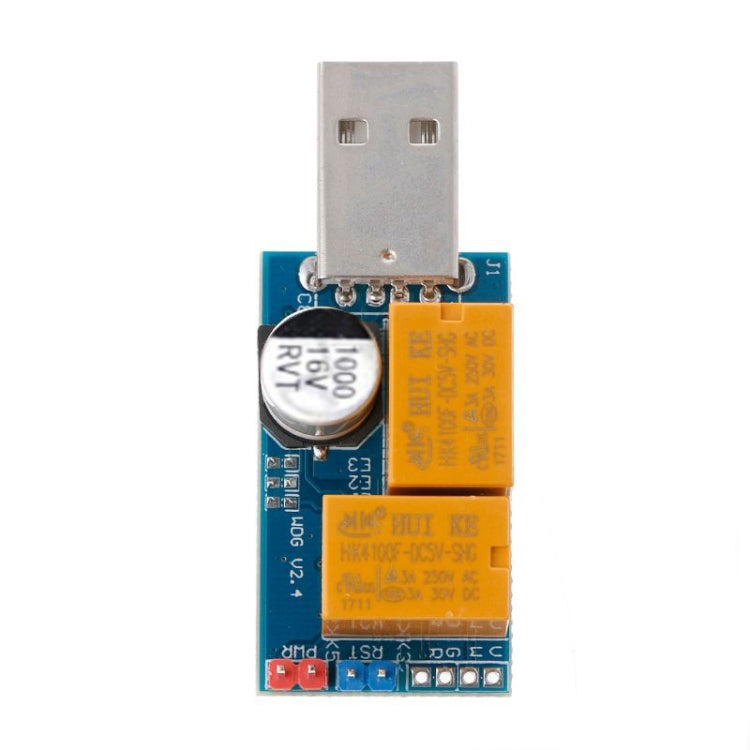Carte USB Watchdog double relais redémarrage automatique sans surveillance écran bleu minuterie reboot pour serveur minage 24H gaming