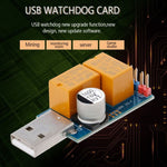 Carte USB Watchdog double relais redémarrage automatique sans surveillance écran bleu minuterie reboot pour serveur minage 24H gaming