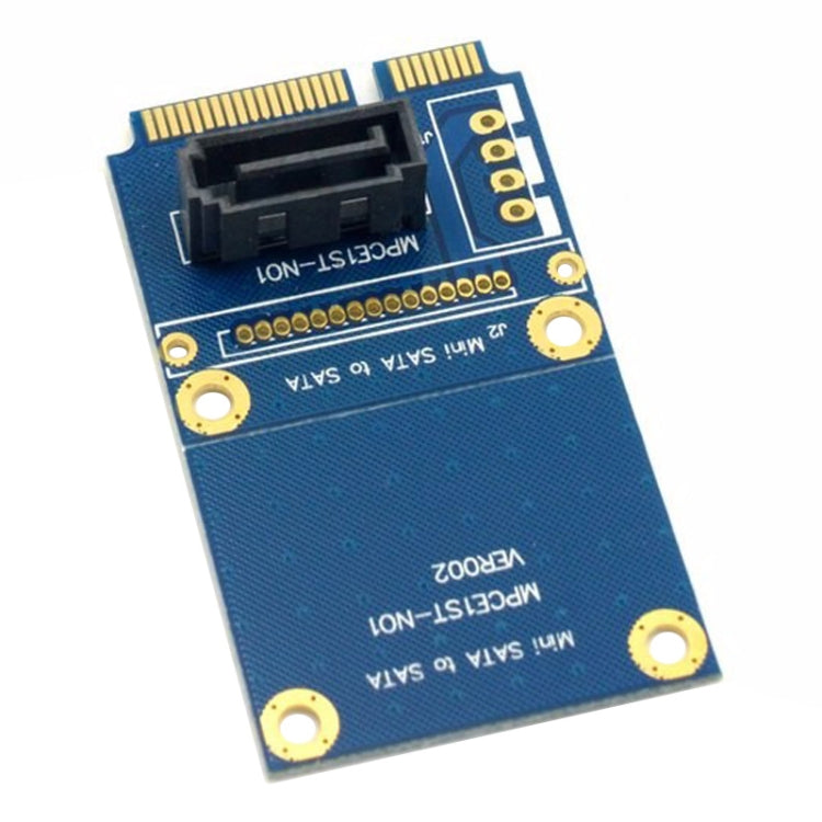 Carte adaptateur d’extension Mini SATA vers SATA 7 broches Mini PCI-E disque dur